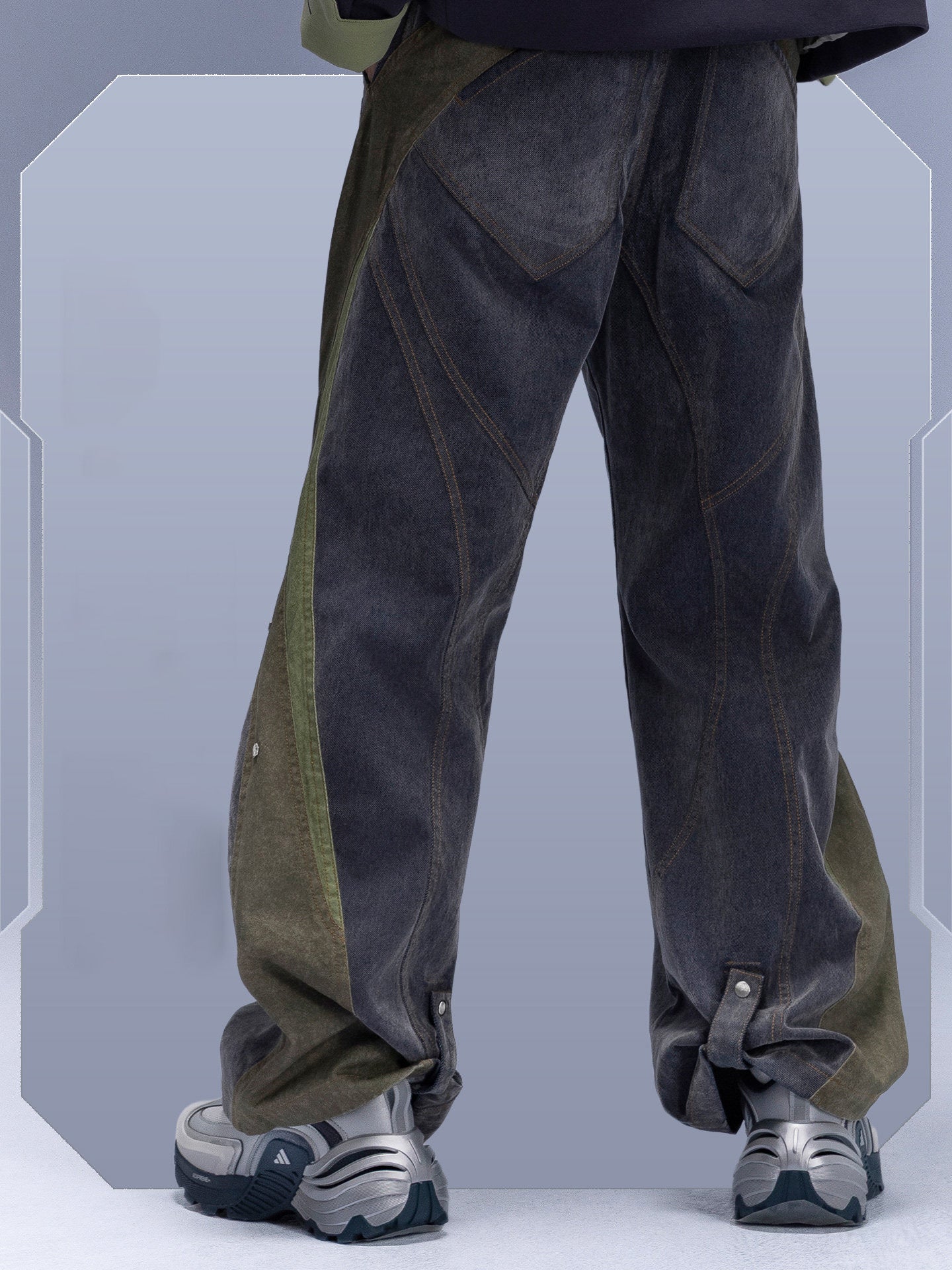 CBP-013-X|Cyberpunk Techwear Set Top / Bottom
