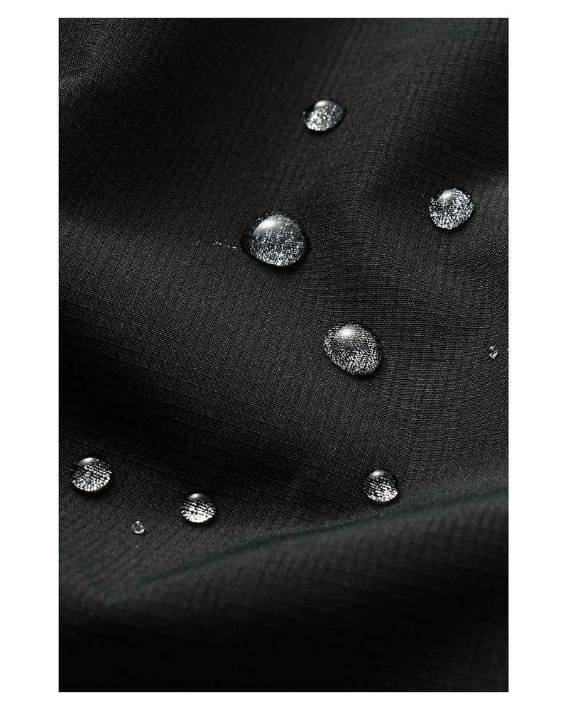 Water-Repellent Stand-Collar Hooded Jacket