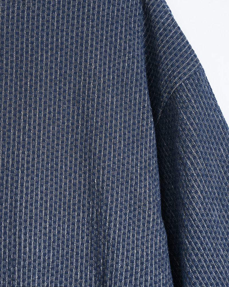 Japanese Woven Kimono-Style Cardigan Jacket