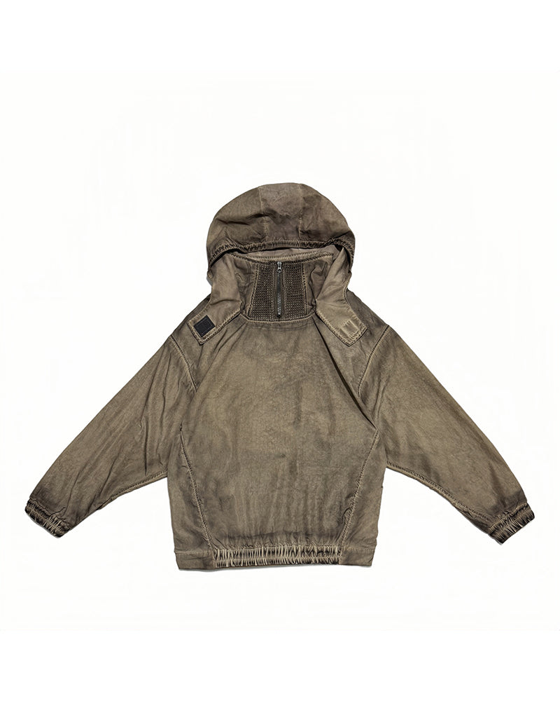 Wasteland Dye-Dirty Anorak Pullover Jacket