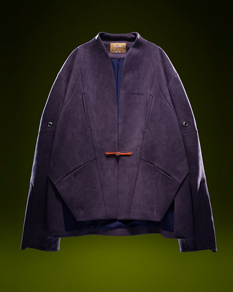 Cyberpunk Outfits Unisex Suede Minimalist Future Jacket