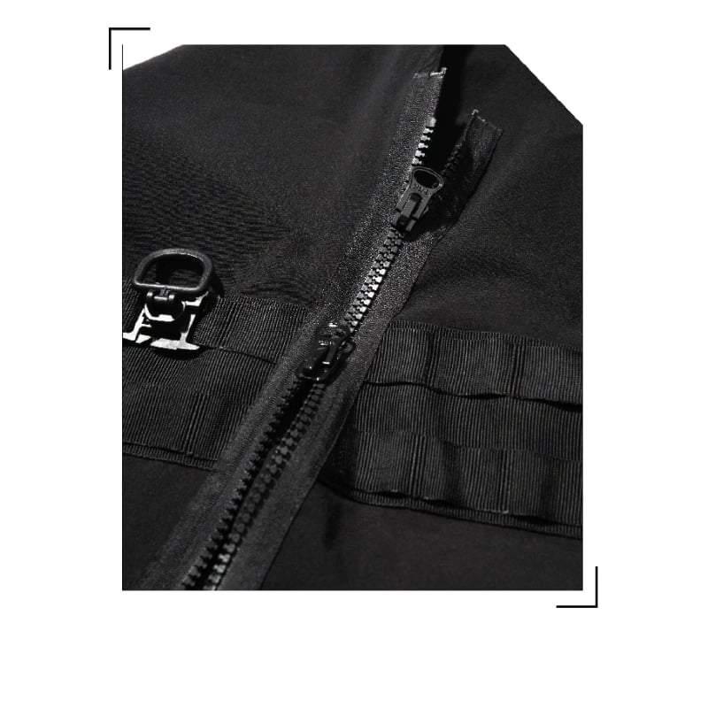 Cyberpunk Black Samurai Ninja Jacket Cloak