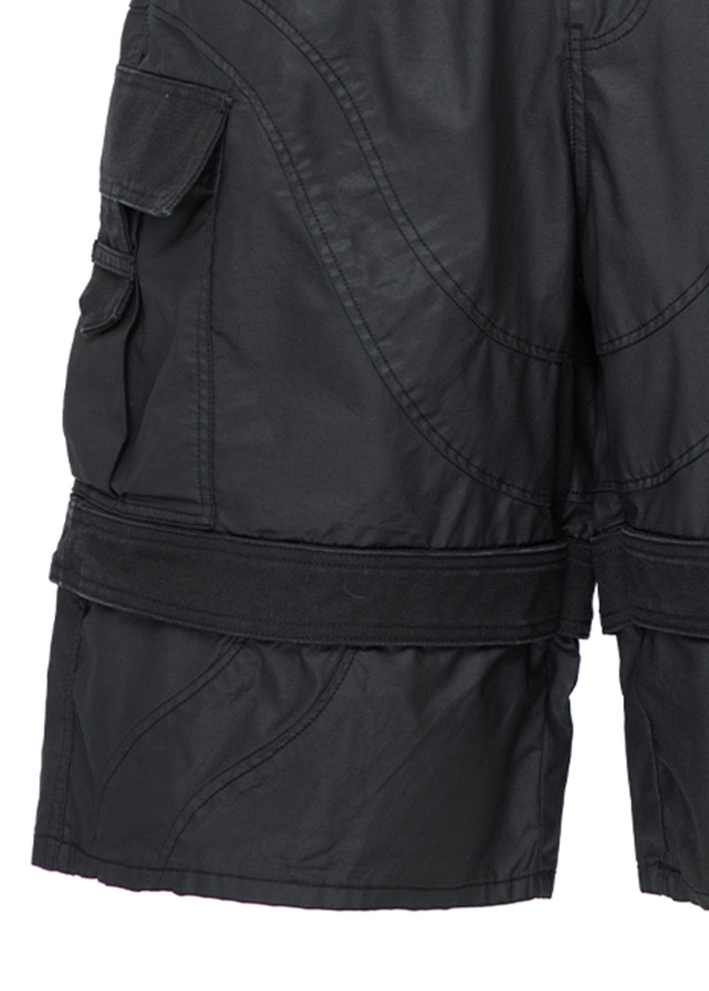 Spliced Big Pocket Waxed Shorts