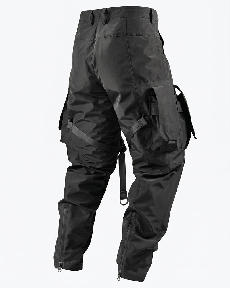 Dual-Mode Hard-Shell Urban Techwear Jogger Pants