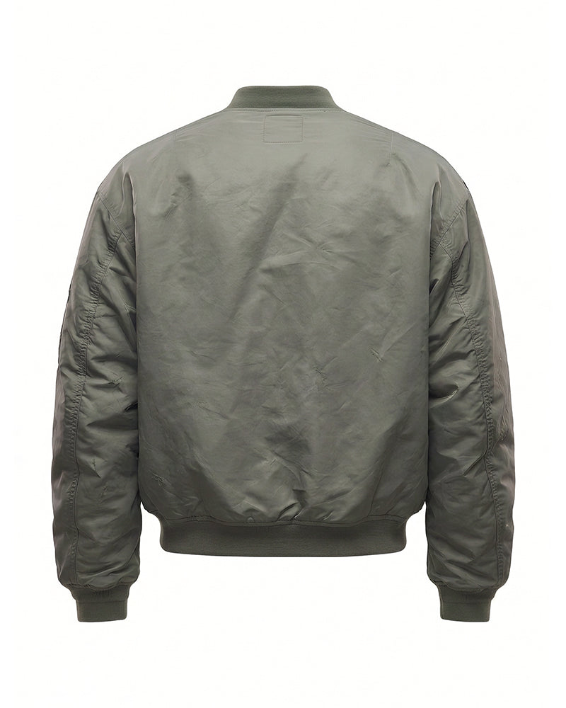 Post-Apocalyptic Washed Utility MA1 Bomber Jacket