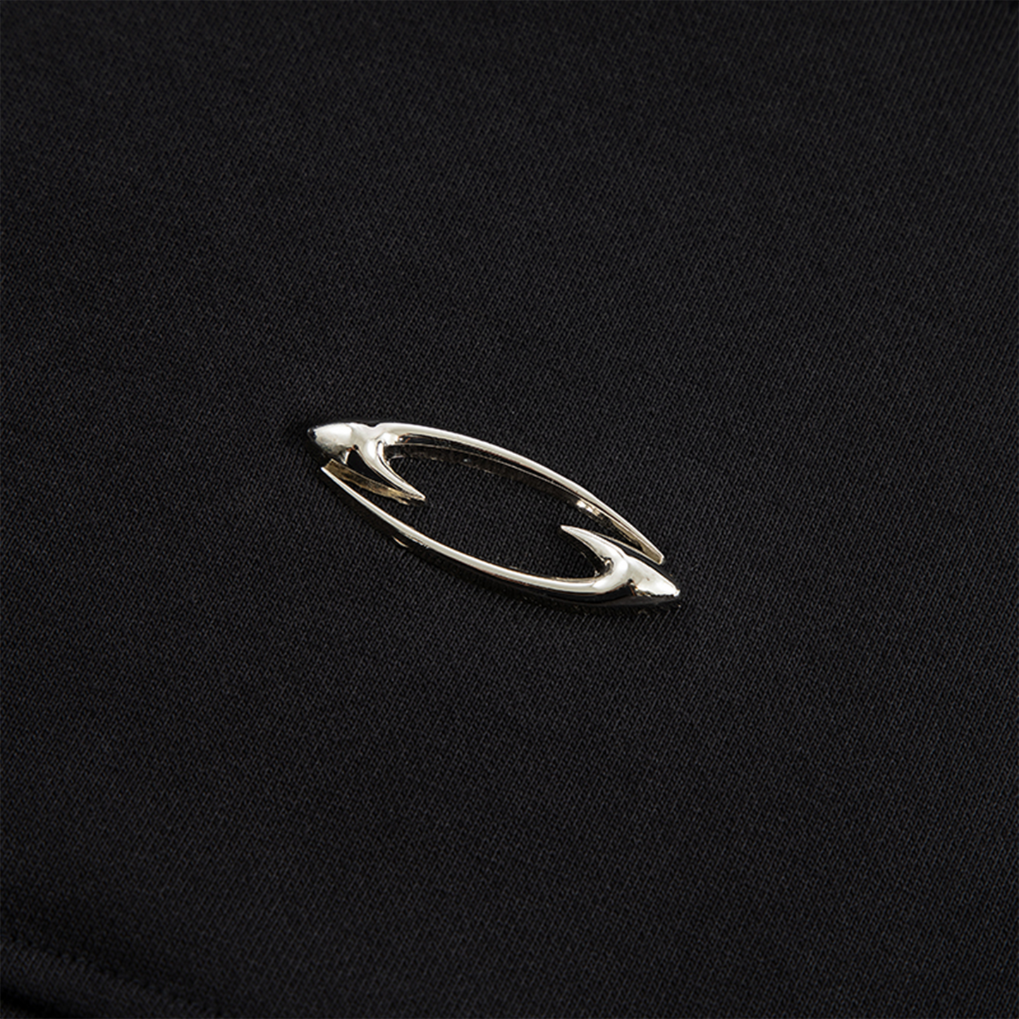 Essential Metal Badge Snap Hoodie