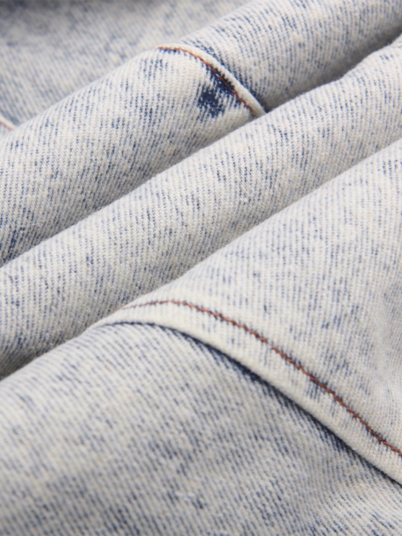 Deconstructed Rose Petals Washed Jeans
