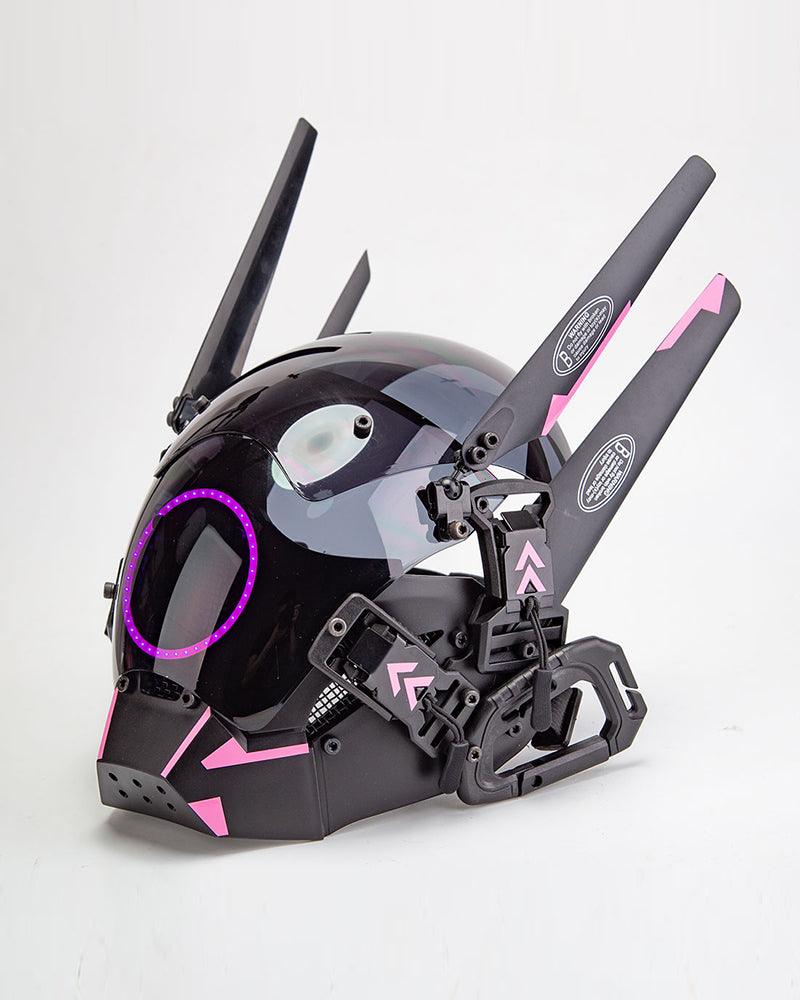 Futuristic LED Cyberpunk Helmet Mask