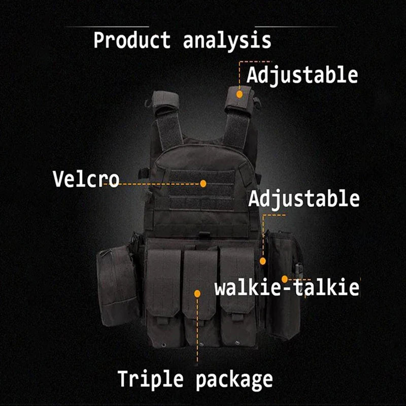 Tactical Vest Wasteland Style Functional Cargo Vest