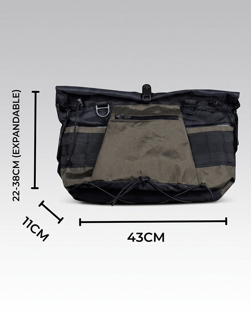Roll Top Large Capacity Outdoor Techwear Messenger Bag