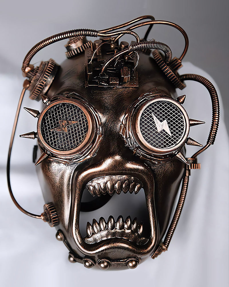 Futuristic Cyberpunk Rivet Mask