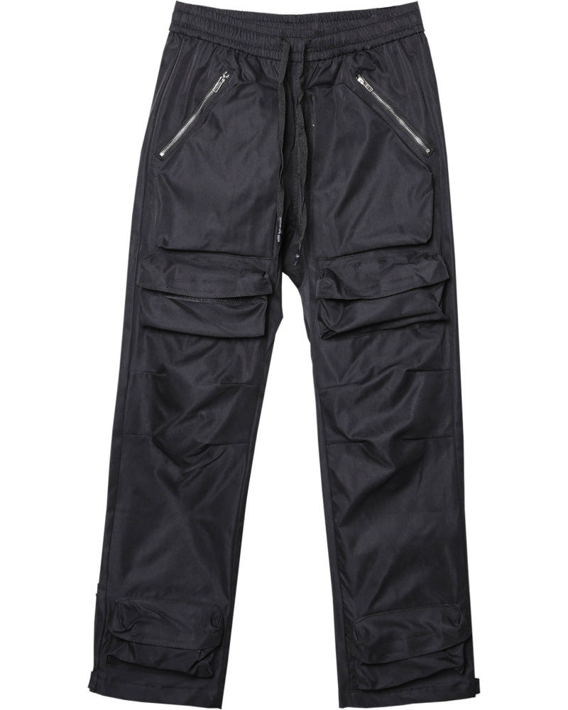 Tactical Multi-Pocket Straight-Leg Cargo Pants