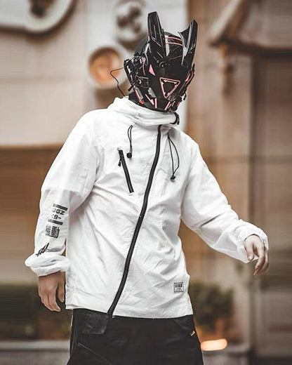 Futuristic LED Sci Fi Cyberpunk Helmet Mask