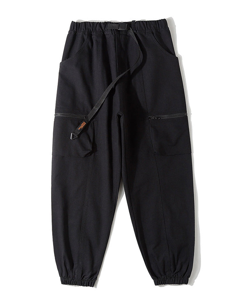 Streetwear Multi-Pocket Strap Techwear Cargo Pants