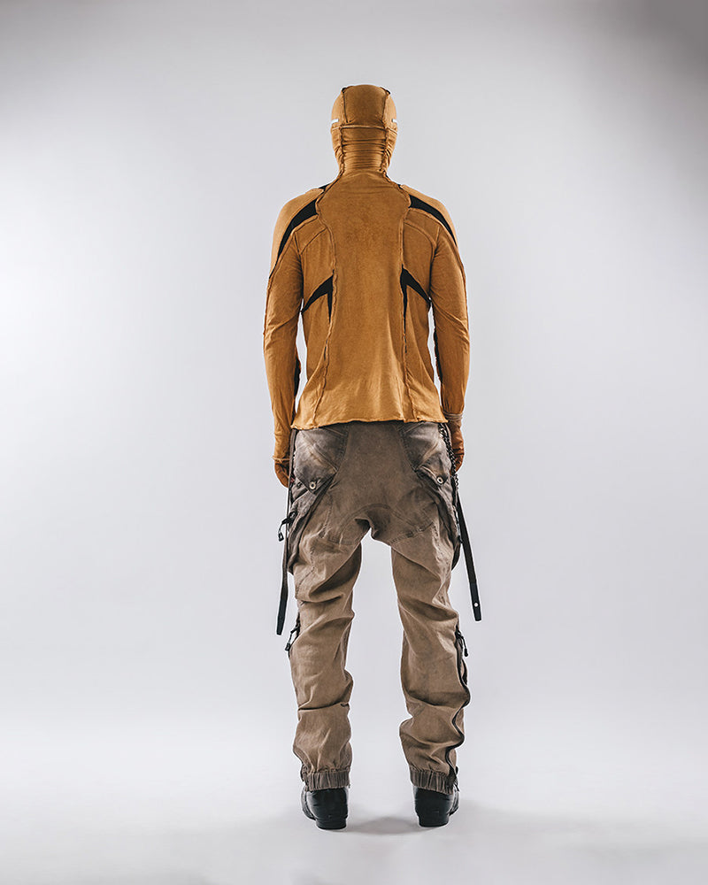Post-Apocalyptic Desert Nomad High-Neck Long-Sleeve Tee