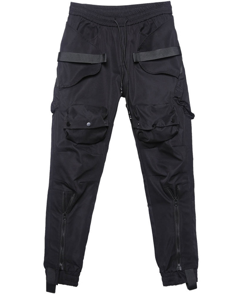Functional Pocket Zipper Cargo Pants