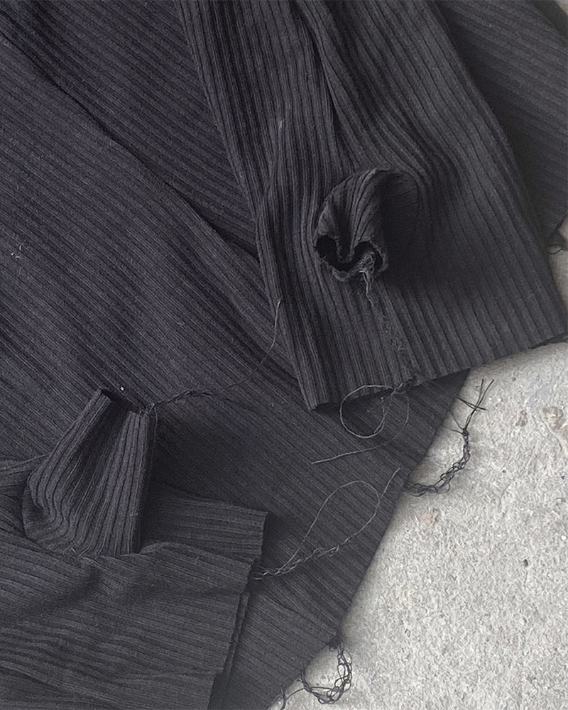 Post-Apocalyptic Deconstructed Layered Long-Sleeve Tee