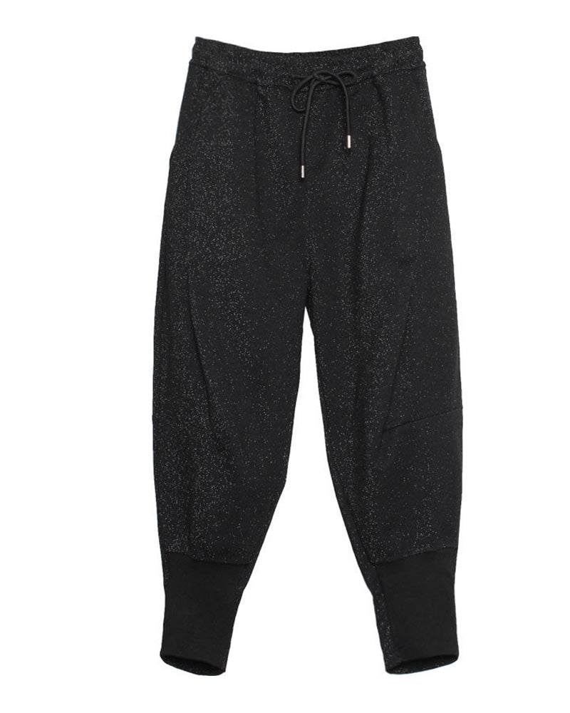 Minimalist Yohji-Style Tapered Harem Pants