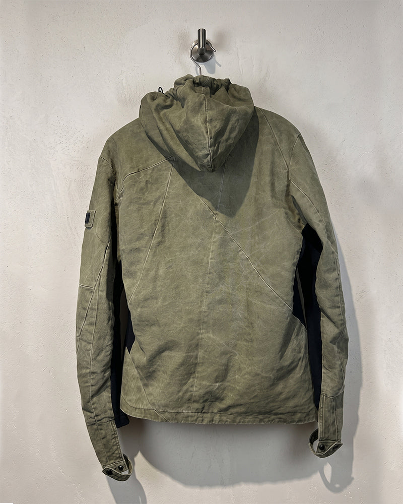 Wasteland Asymmetric Deconstructed Hooded Jacket