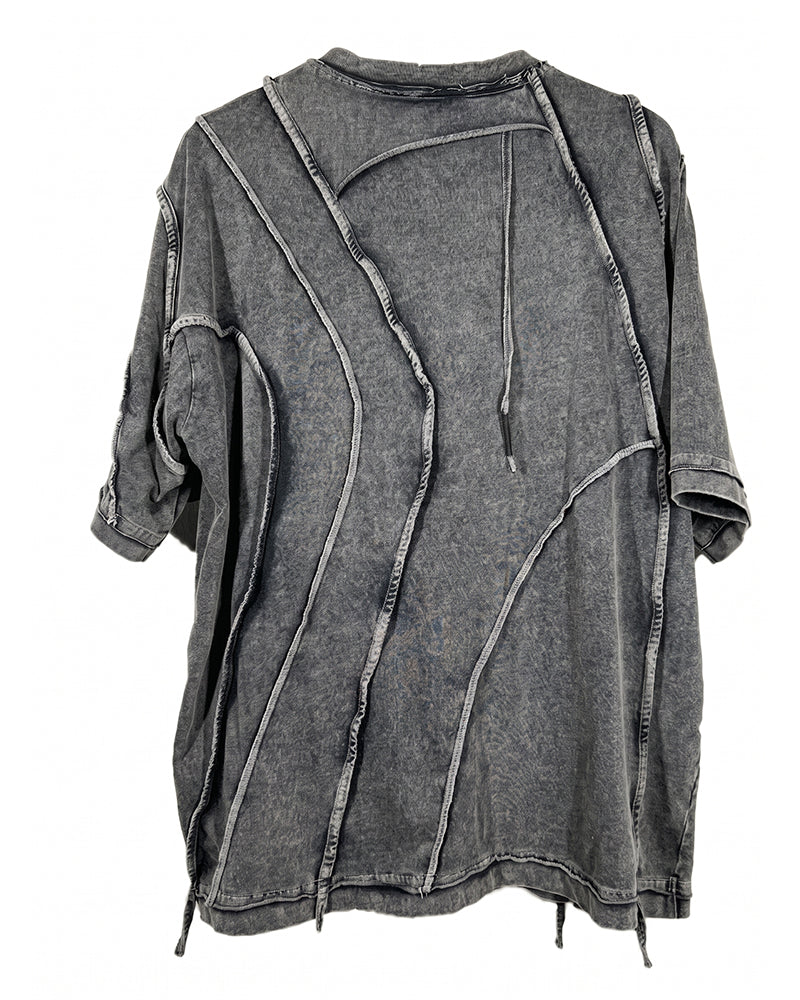 Wasteland Tie-Dyed Distressed Oversized Tee