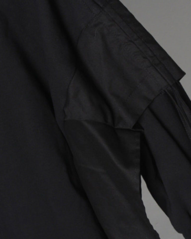 Futuristic Streetwear Ninja Cape Hoodie