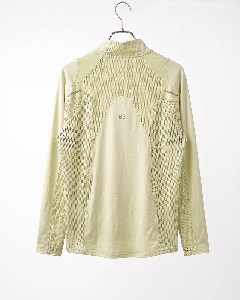 Wasteland Dirty Dye Mesh Technical Long Sleeve Top