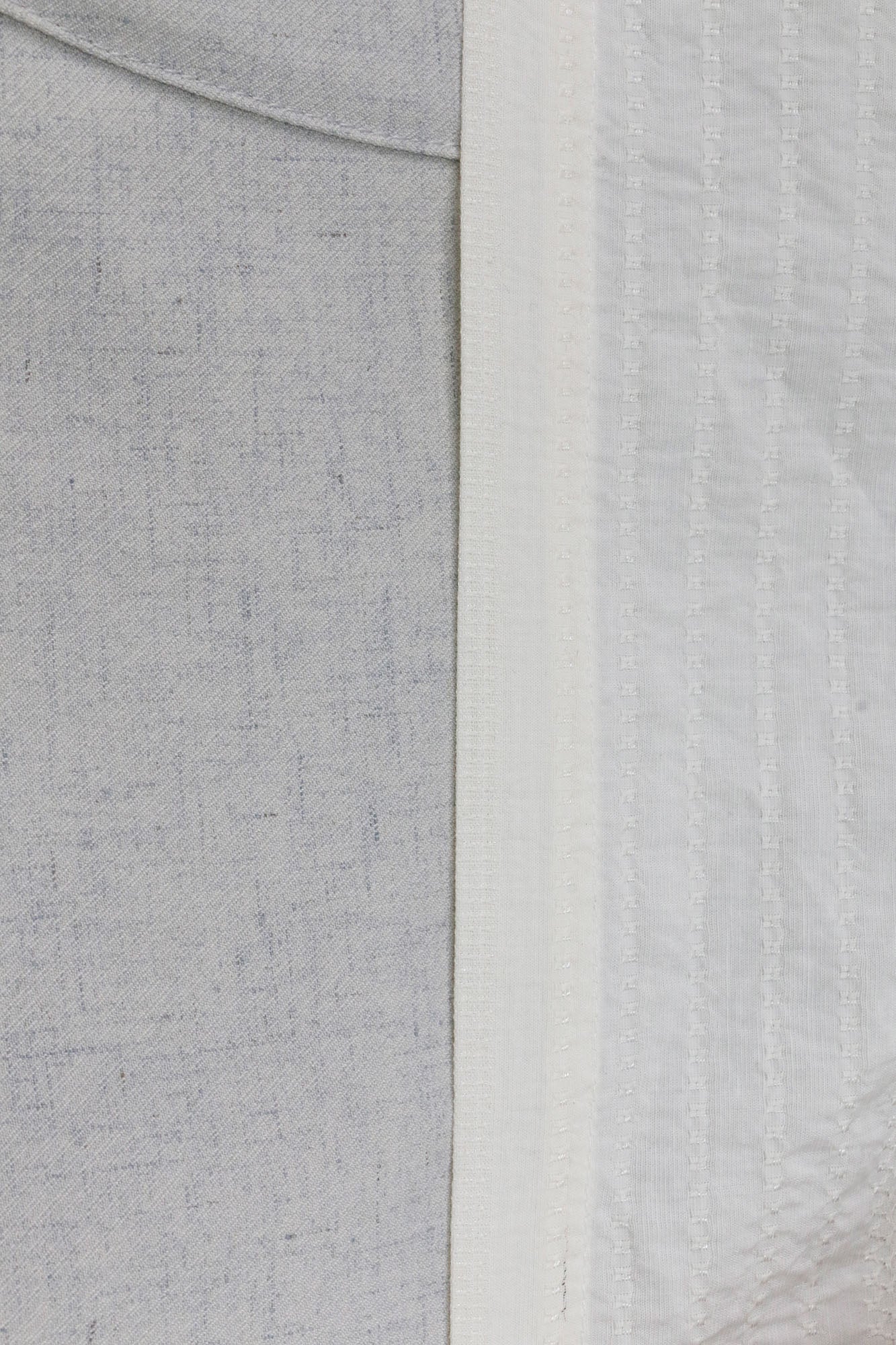 Detachable Drape Linen-Blend Cargo Light Gray