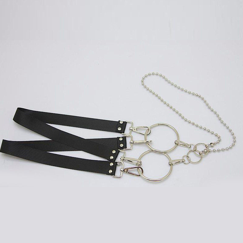 Techwear Chain Harness Shoulder Strap Accessory