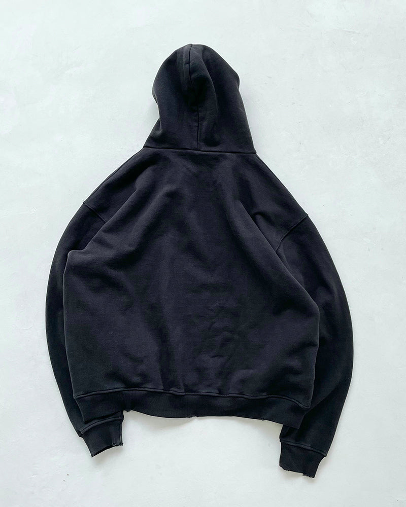 Wasteland Washed Distressed Destroyed Hoodie