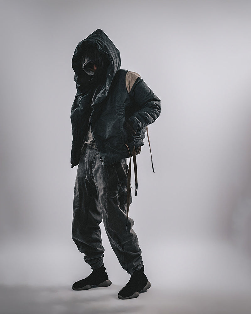 Post-Apocalyptic Oversized Hooded Tactical Jacket