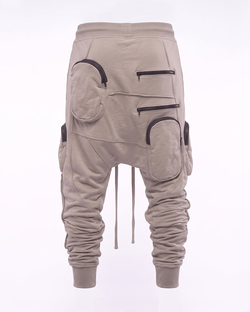 Post‑Apocalyptic Multi‑Zip Pocket Cargo Pants