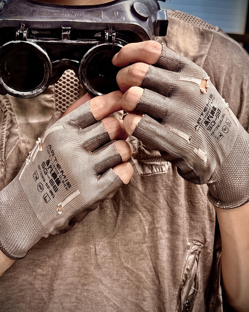 Wasteland Dirty Dye Distressed Durable Gloves