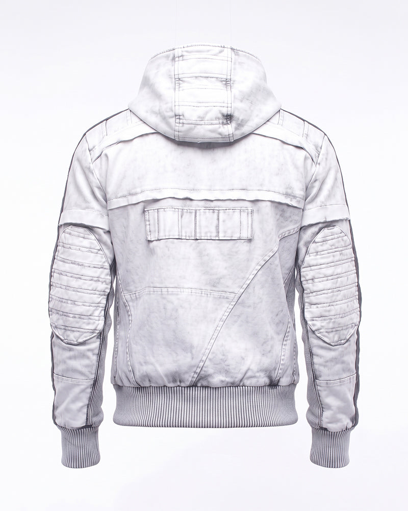 Wasteland Hooded Contrast Folded Trim Jacket