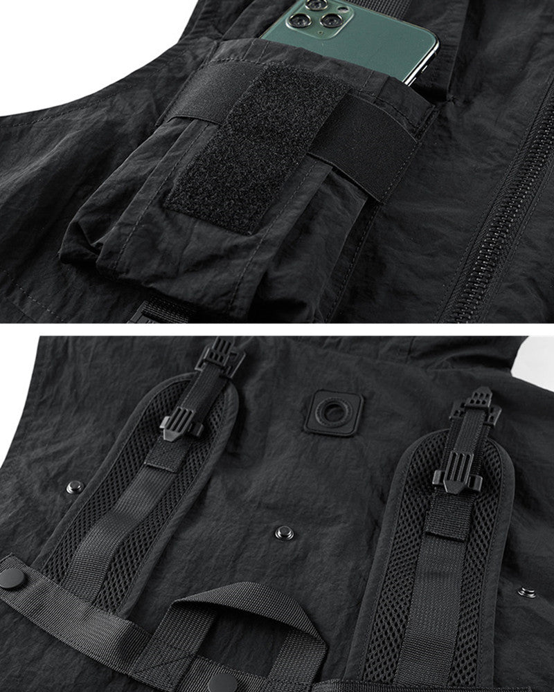 Functional Cropped Cargo Vest