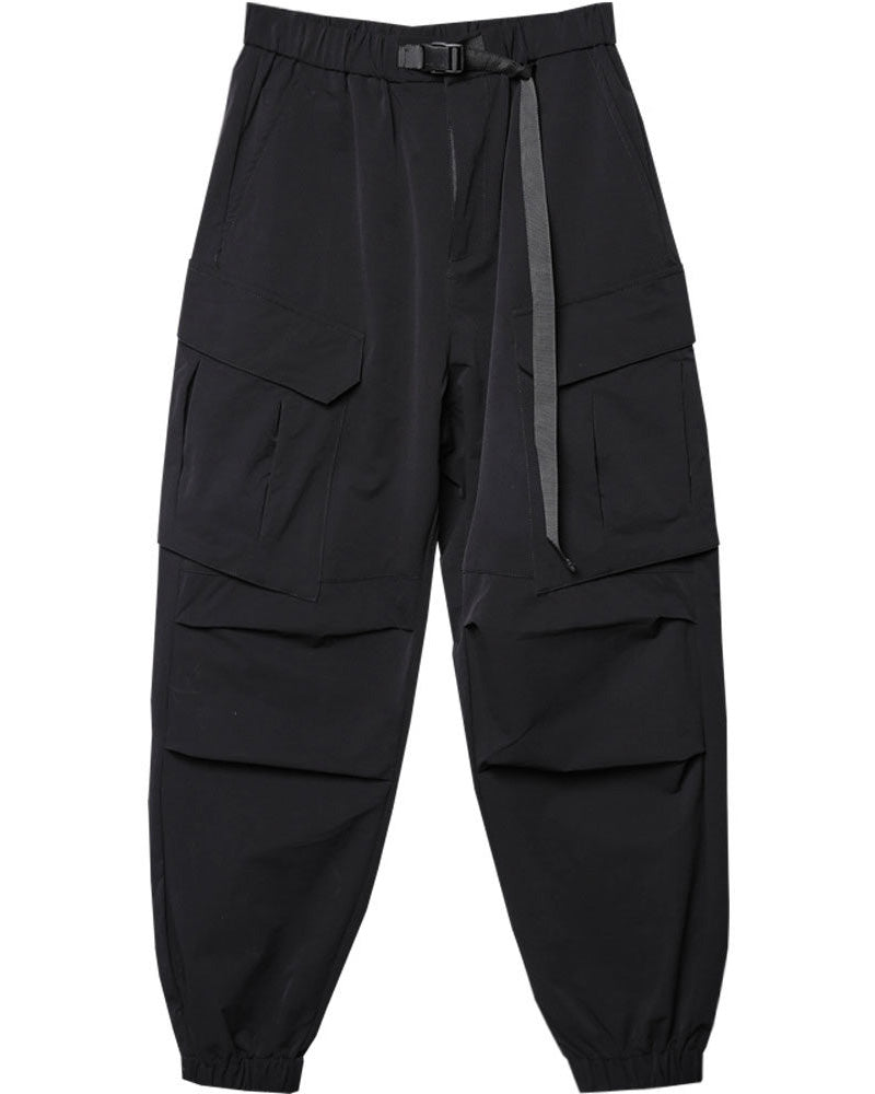 Minimalist Waist Buckle Techwear Cargo Pants