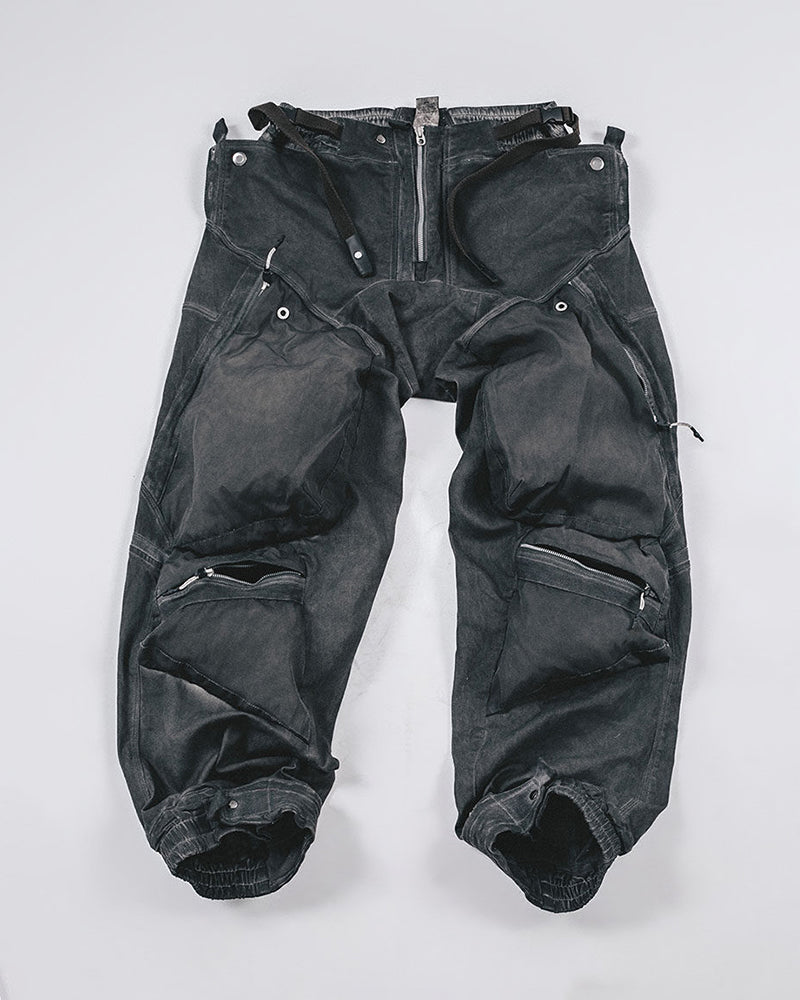 Washed 3D-Panel Cuffed Wasteland Cargo Pants