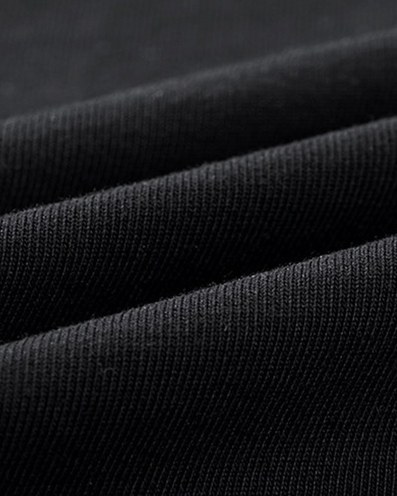 Tactical Paneled Short Sleeve Techwear T-Shirt
