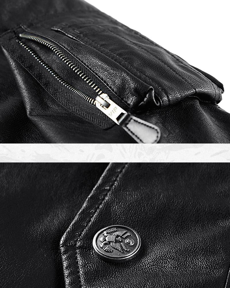 Techwear PU Bomber Jacket