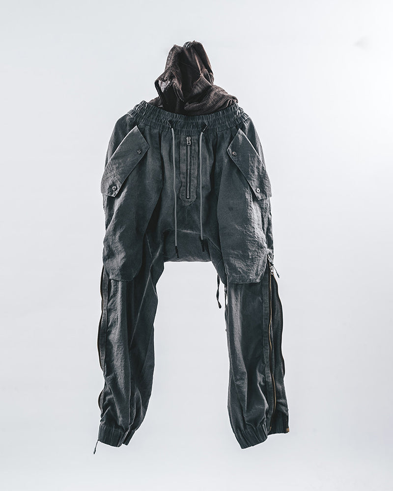Void-Drifter Extreme Wide-Leg Parachute Pants