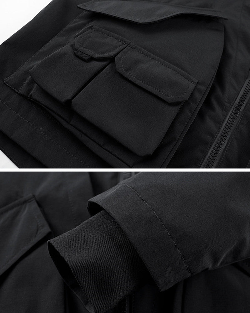 Functional Techwear Multi-pocket Hooded Jacket