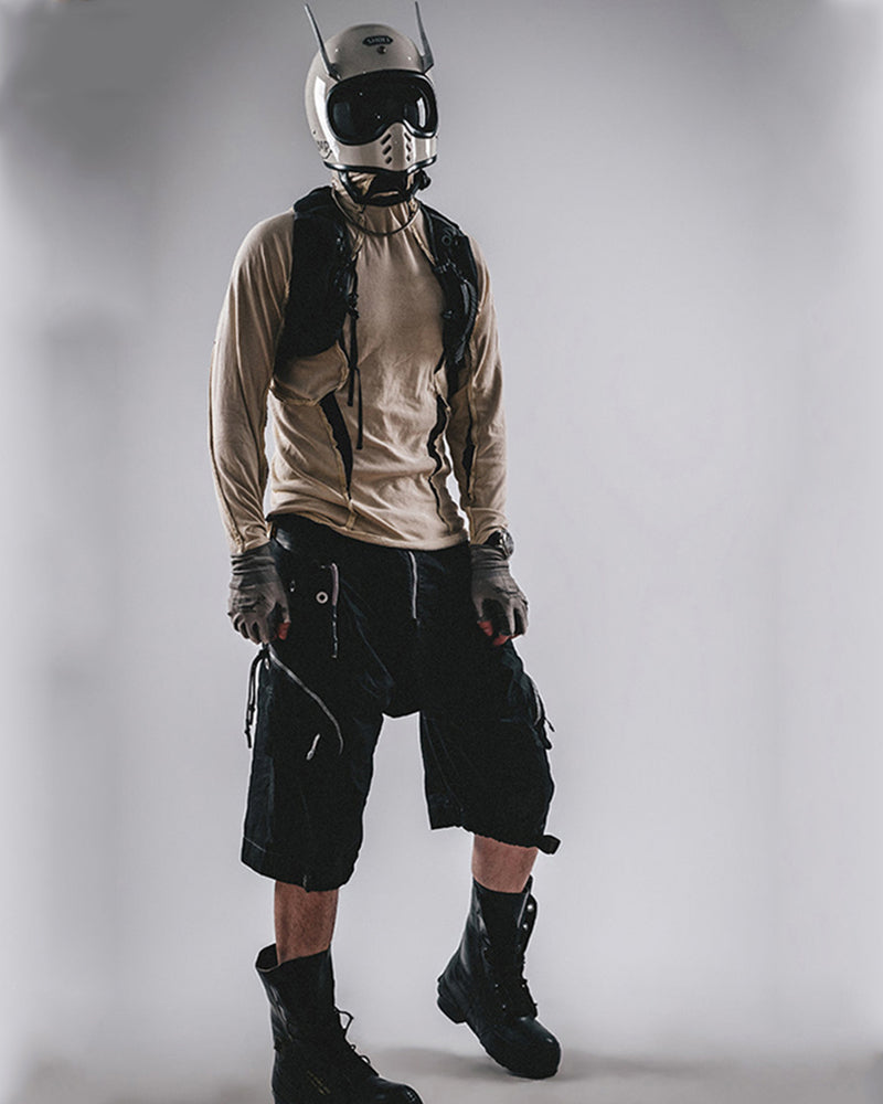 Post-Apocalyptic Wasteland Distressed Cargo Shorts