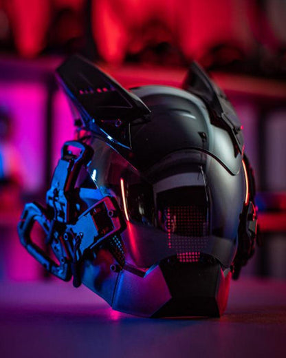 Futuristic Cyberpunk Helmet Mask