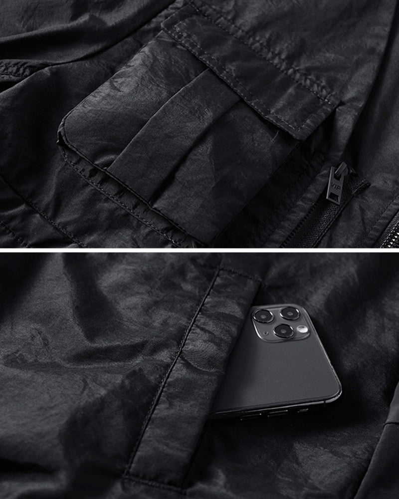 Functional Mock Layer Design Bomber Jacket