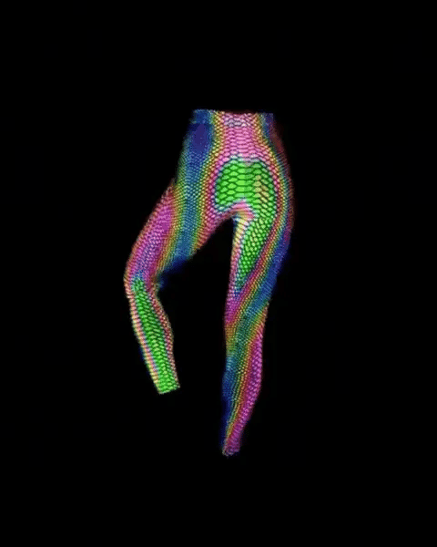 Reflective Rave Clothing Colorful Leggings