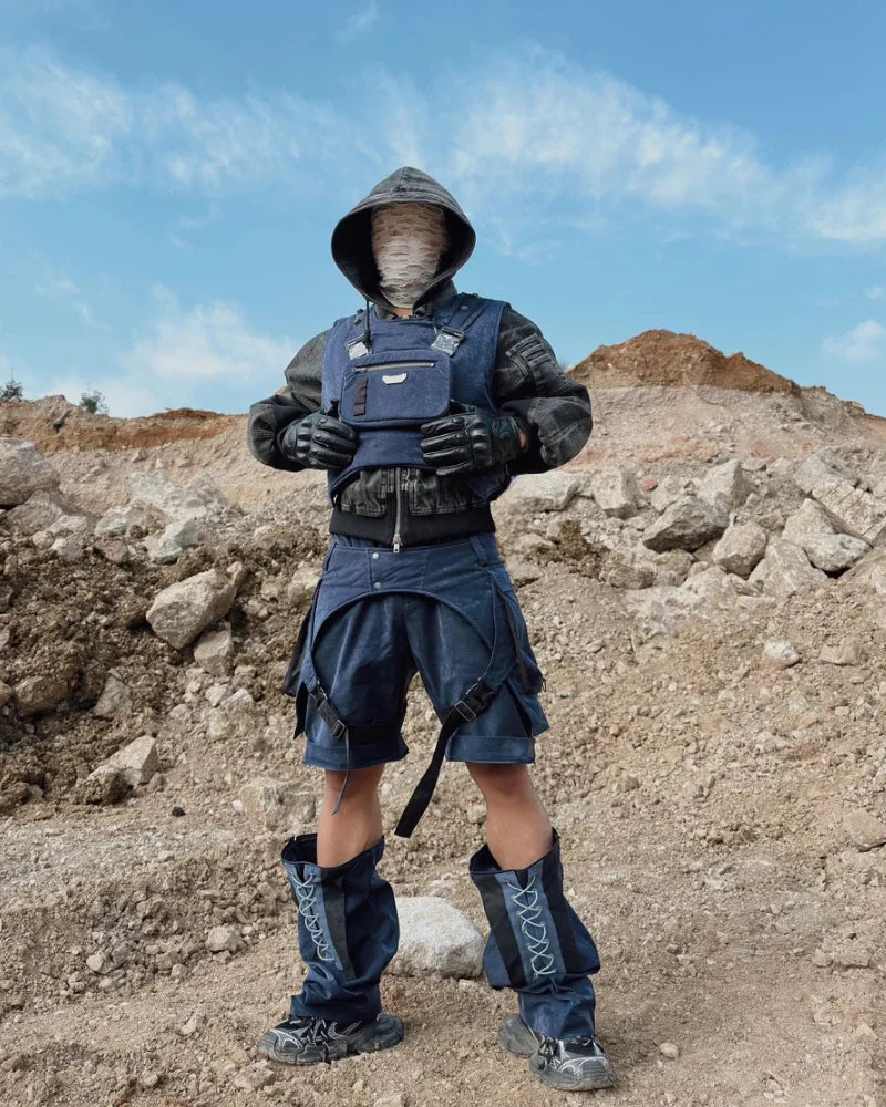 Cyberpunk Outfits Operative Detachable Two-Piece Pants