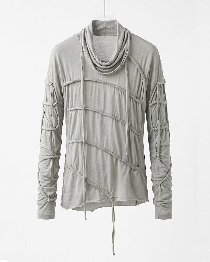 Wasteland Pleated Distressed Tee