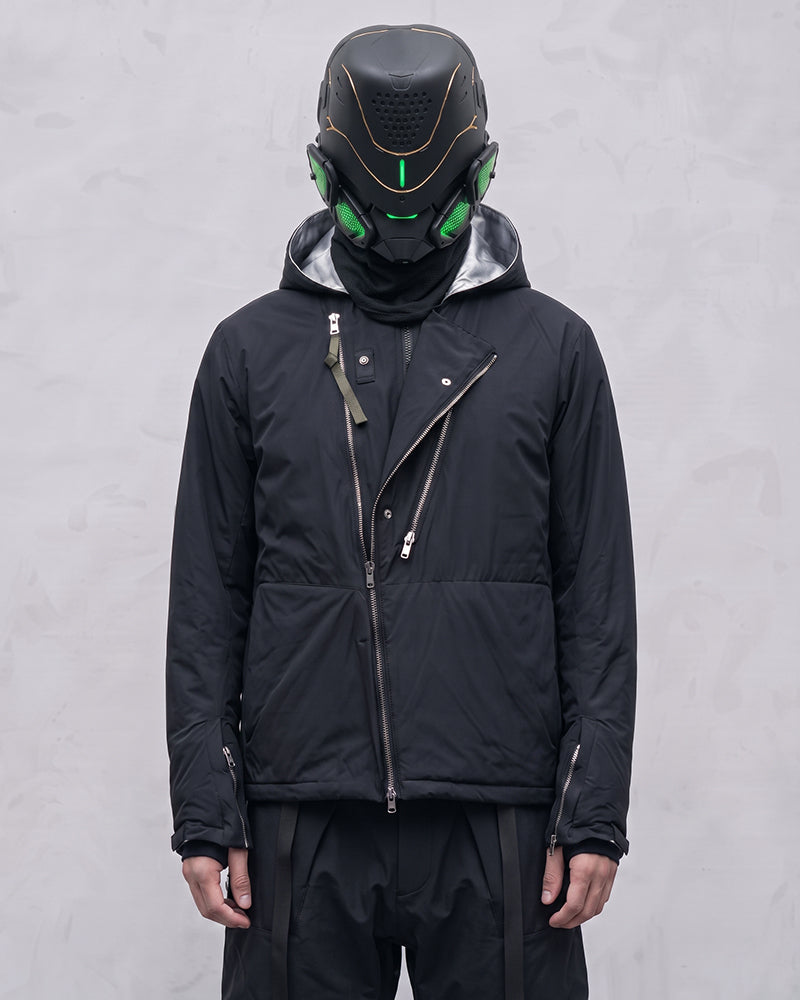 Water-Repellent Stand-Collar Hooded Jacket