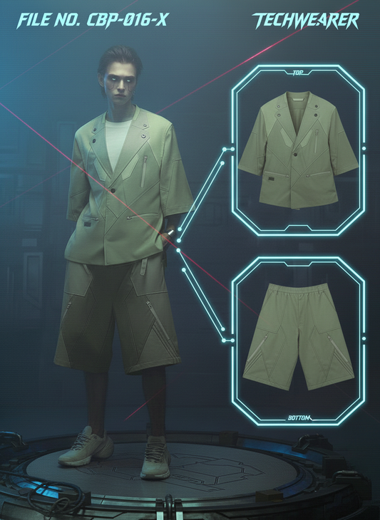 CBP-016-X｜Cyberpunk Techwear Set Top / Bottom