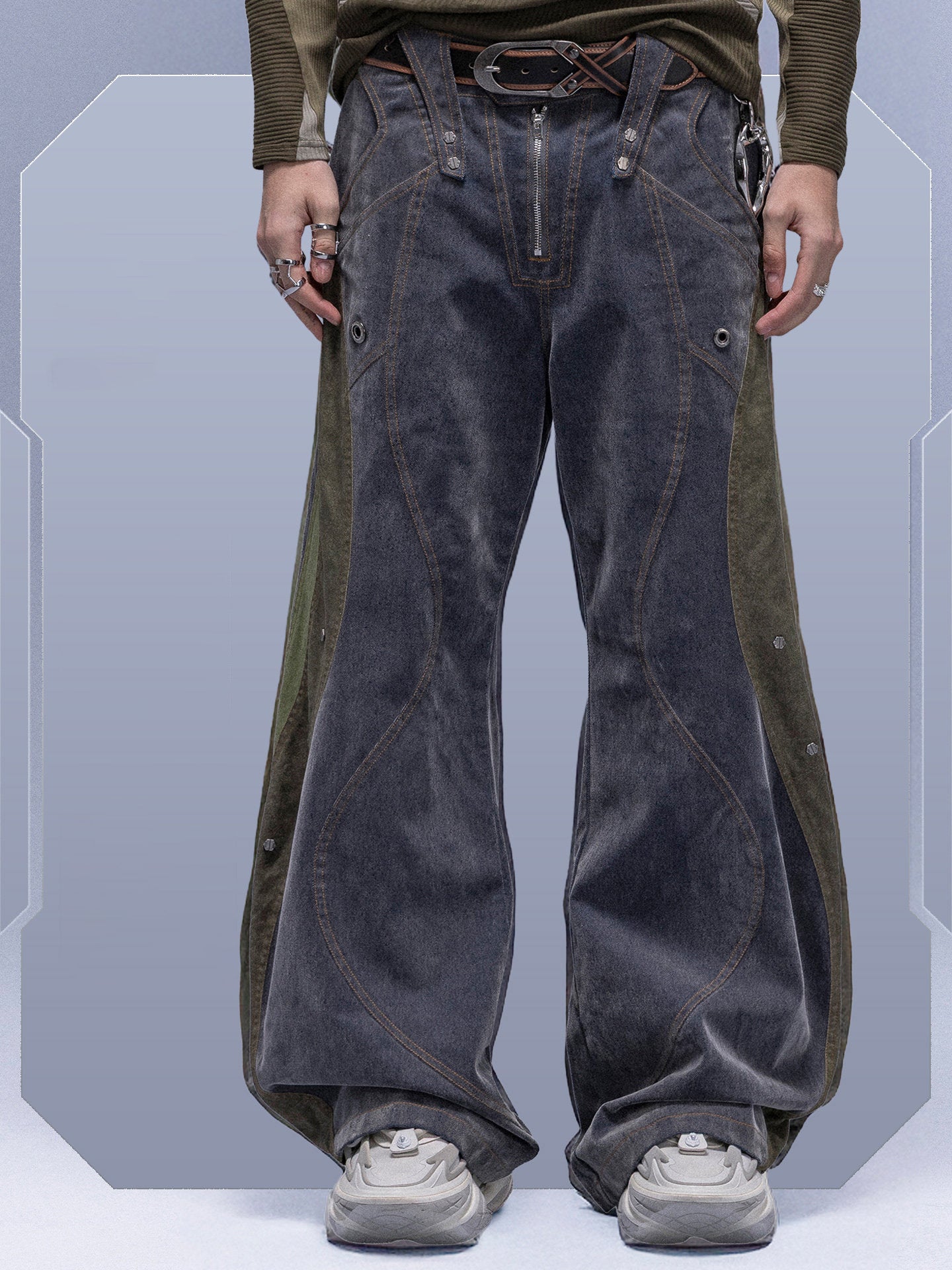CBP-013-X｜Cyberpunk Techwear Set Top / Bottom