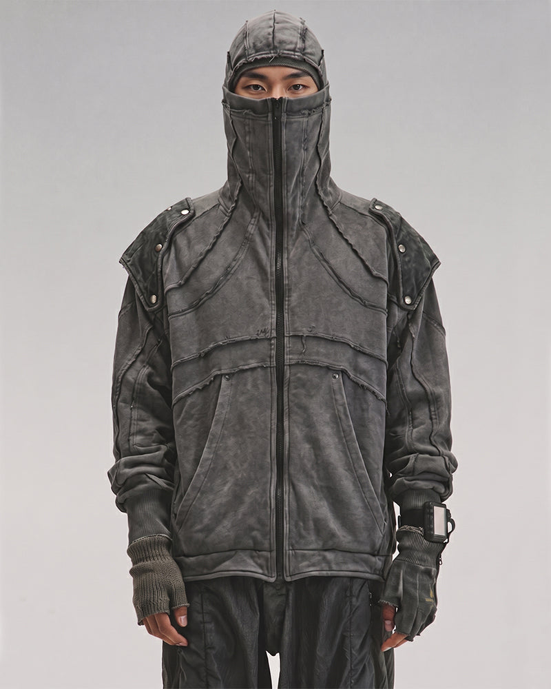 Wasteland Detachable-Shoulder Hoodie